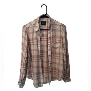 Abercrombie and Fitch button up flannel sz M